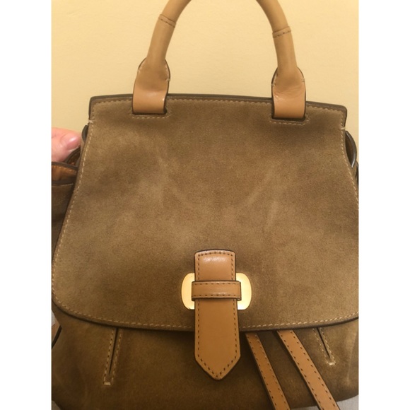 Michael Kors Desert Suede drawstring backpack - Picture 4 of 6